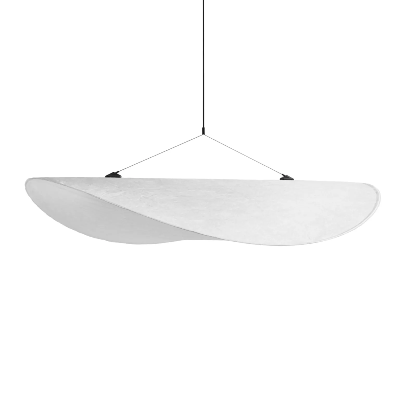 New Works LED-Hängeleuchte Tense, Ø 90 cm, weiß