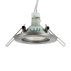 Niedervolt Einbaustrahler Edelstahl MR16 starr