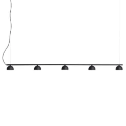 Northern Blush LED-Hängeleuchte, 5-flg., schwarz
