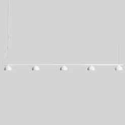Northern Blush LED-Hängeleuchte, 5-flg., weiß