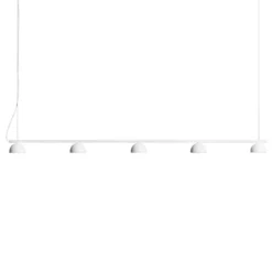 Northern Blush LED-Hängeleuchte, 5-flg., weiß