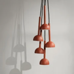 Northern Blush LED-Pendelleuchte, 1-flg., rost