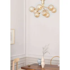 Nuura Deckenlampe Apiales 9, Ø 60 cm, messing-/goldfarben