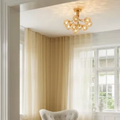 Nuura Deckenlampe Apiales 9, Ø 60 cm, messing-/goldfarben