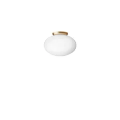 Nuura Deckenleuchte Rizzatto 301, Ø 30 cm messingfarben/opal