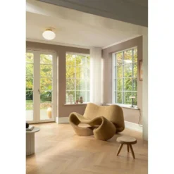 Nuura Deckenleuchte Rizzatto 301, Ø 30 cm messingfarben/opal