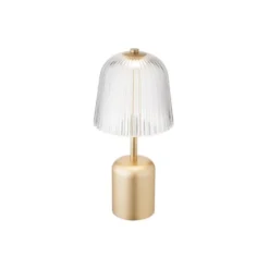 Nuura LED-Akku-Tischlampe Asteea, messingfarben, Höhe 27 cm