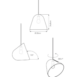 Nyta Tilt Pendelleuchte, Kabel 3m schwarz, schwarz