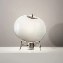 OLEV Antartic Designer-Tischleuchte opal/titan