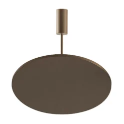 OLEV LED-Deckenlampe FLUENTIS, braun, Ø 54 cm Metall 2.700 K