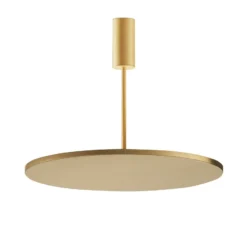 OLEV LED-Deckenlampe FLUENTIS, gold, Ø 54 cm, Metall 2.700 K
