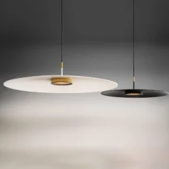 OLEV LED-Hängelampe OVERFLY PLUS, schwarz Ø 55 cm Metall 927