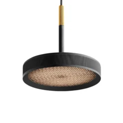 OLEV LED-Hängelampe OVERFLY, schwarz Ø 15 cm, Metall 927 dim