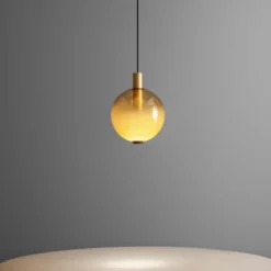 OLEV LED-Hängeleuchte BEAM STICK NUANCE, amber, Ø 20 cm, 927