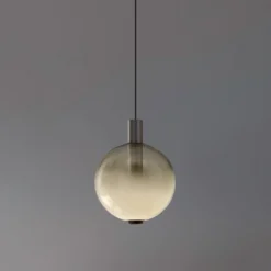 OLEV LED-Hängeleuchte BEAM STICK NUANCE, grau, Ø 20 cm, 927