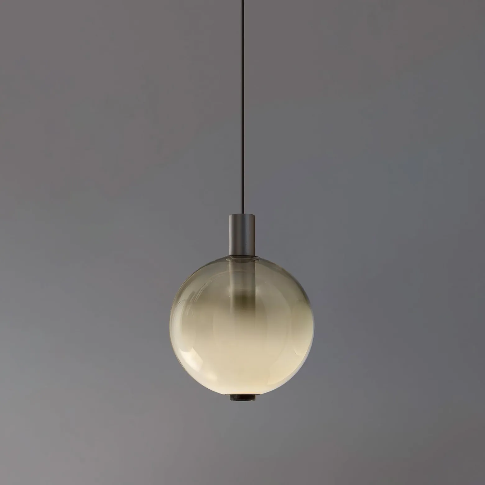 OLEV LED-Hängeleuchte BEAM STICK NUANCE, grau, Ø 20 cm, 927