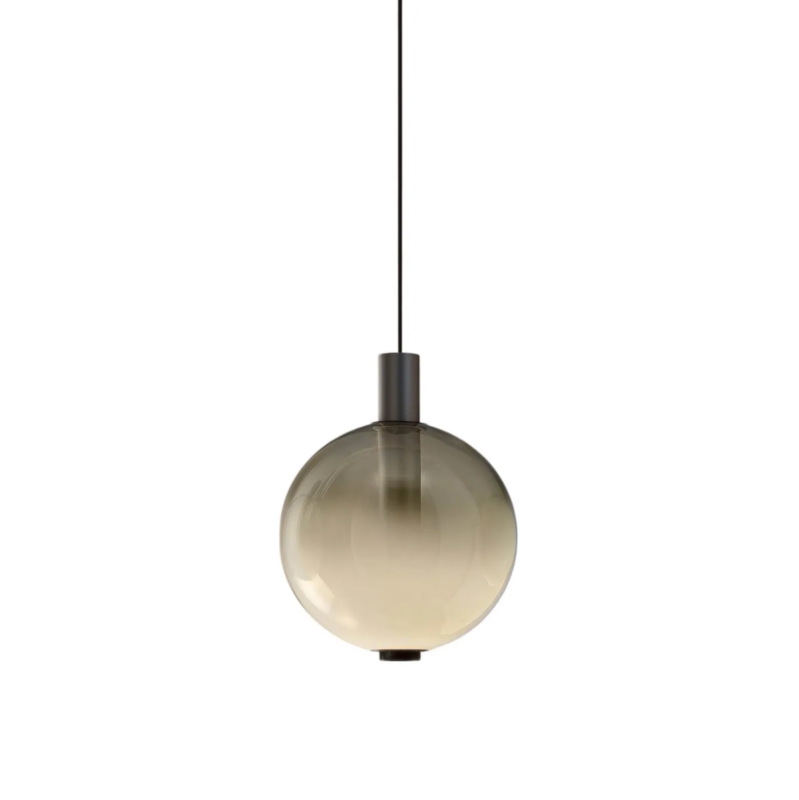 OLEV LED-Hängeleuchte BEAM STICK NUANCE, grau, Ø 20 cm, 927
