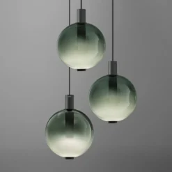 OLEV LED-Hängeleuchte BEAM STICK NUANCE, grün, Ø 20 cm, 927