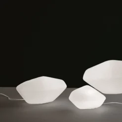 Oluce Stones Dekorationsleuchte, Länge 42 cm