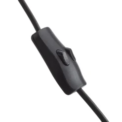 Oluce Tischleuchte Atollo, schwarz, Alu, Ø 25 cm