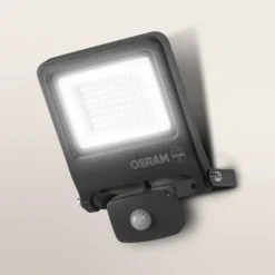 OSRAM Außenstrahler ENDURA FLOOD, grau, Sensor 50 W 840 IP44
