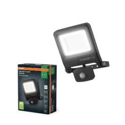 OSRAM Außenstrahler ENDURA FLOOD, grau, Sensor 50 W 840 IP44