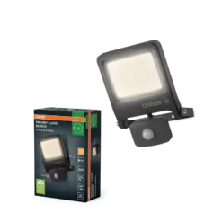 OSRAM Außenstrahler ENDURA FLOOD, grau, Sensor 30 W 830 IP44