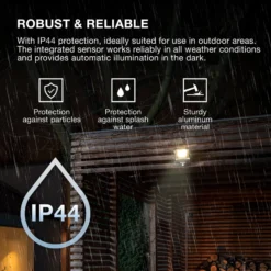 OSRAM Außenstrahler ENDURA FLOOD, grau, Sensor 30 W 830 IP44