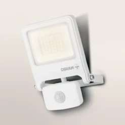 OSRAM Außenstrahler ENDURA FLOOD, weiß, Sensor 30 W 830 IP44