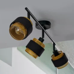 OSRAM Deckenleuchte Decor Spot Hornet, 3-fl., schwarz/gold