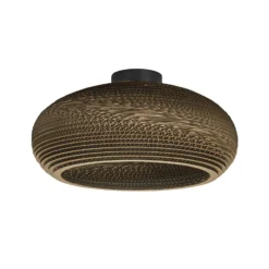 OSRAM Deckenleuchte DROP, braun, Ø 40 cm, Wellpappe, E27
