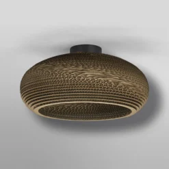 OSRAM Deckenleuchte DROP, braun, Ø 40 cm, Wellpappe, E27