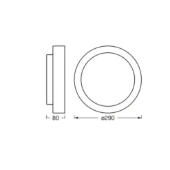 OSRAM Deckenleuchte ORBIS MADRID, weiß, Ø 29 cm, Metall/Glas