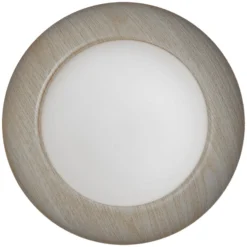 OSRAM Deckenleuchte ORBIS MILAN, holz, Ø 31 cm, Metall/Glas