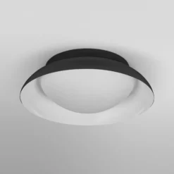 OSRAM Deckenleuchte ORBIS MILAN, schwarz Ø 31 cm Metall/Glas
