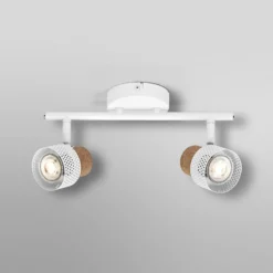 OSRAM Deckenstrahler CORK, weiß, 2 Spots, GU10-LED, 927, dim