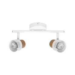 OSRAM Deckenstrahler CORK, weiß, 2 Spots, GU10-LED, 927, dim