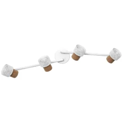 OSRAM Deckenstrahler CORK, weiß, 4 Spots, GU10-LED, 927, dim
