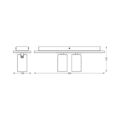 OSRAM Deckenstrahler MERCURY, weiß, 2 Spots GU10-LED 927 dim