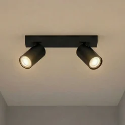 OSRAM Deckenstrahler OCTAGON schwarz 2-flg. GU10-LED 927 dim