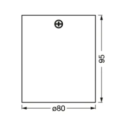 OSRAM Deckenstrahler ROUND, schwarz, Ø 8 cm, Metall, GU10