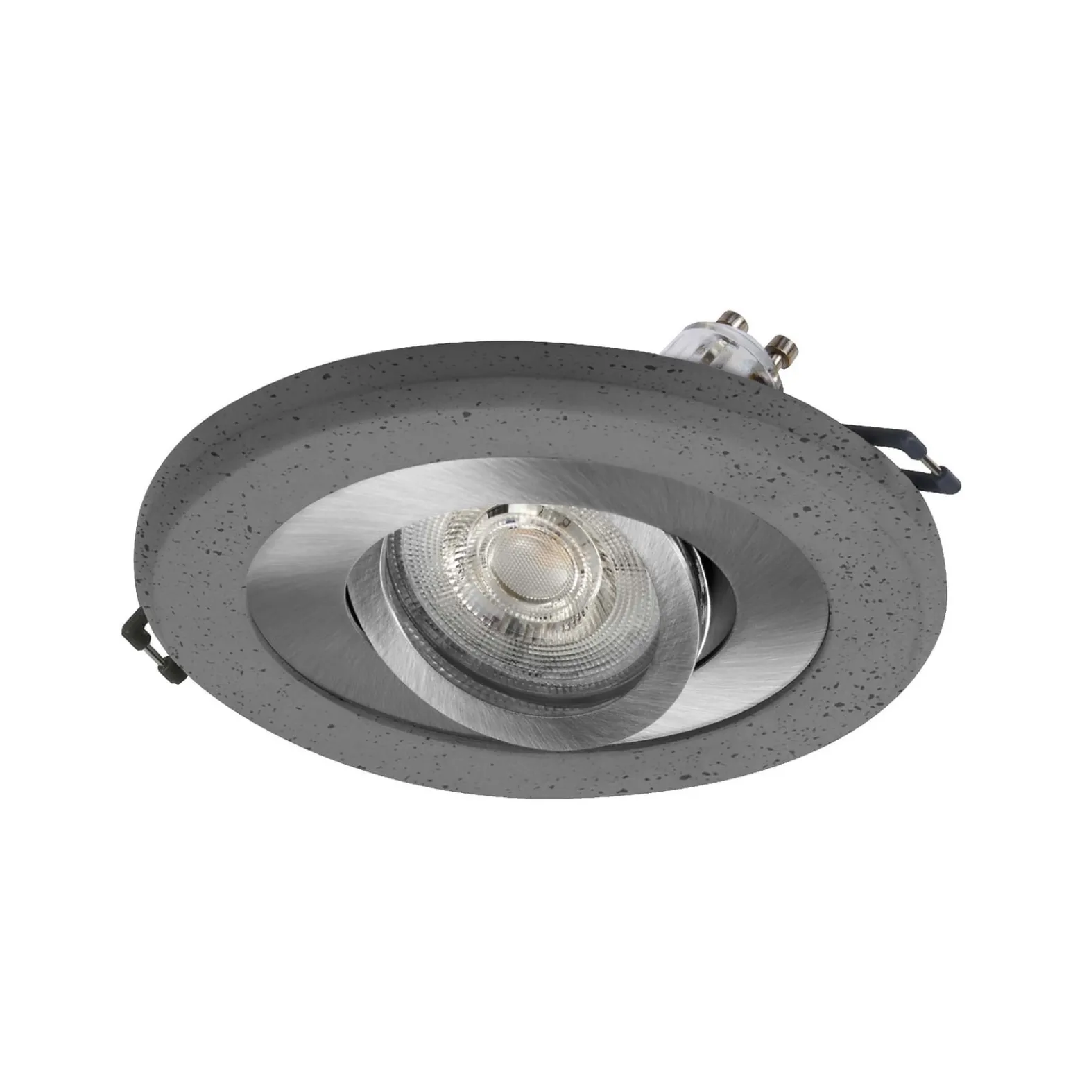 OSRAM Einbauspot, beton dunkel/nickel, Ø 12 cm, GU10-LED