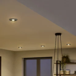 OSRAM Einbauspot, beton dunkel/nickel, Ø 12 cm, GU10-LED