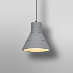 OSRAM Hängelampe CONCRETE BIM, grau, Ø 20 cm, Beton, E27