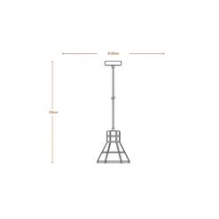 OSRAM Hängelampe CONCRETE BIM, grau, Ø 20 cm, Beton, E27