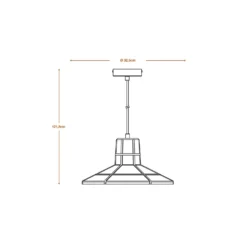 OSRAM Hängelampe CONCRETE SALA, grau, Ø 32 cm, Beton, E27