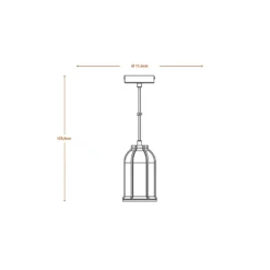 OSRAM Hängelampe CONCRETE SIM, grau, Ø 12 cm, Beton, E27