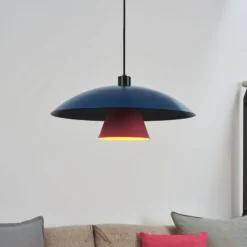 OSRAM Hängelampe Decor Flying Mushroom blau/pink, Stahl, E27