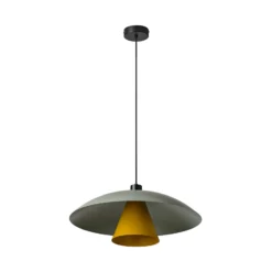 OSRAM Hängelampe Decor Flying Mushroom grün/gelb, Stahl, E27