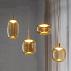 OSRAM Hängelampe Decor Needle Linear beige, Stahl, 4-fl. E27